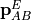 \mathbf{p}_{AB}^{E}